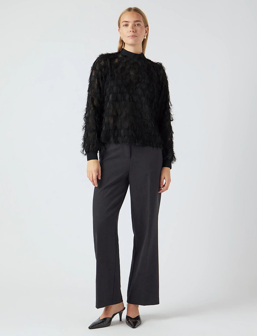 YAS - YASDIO LS TOP - blūzes ar garām piedurknēm - black - 4
