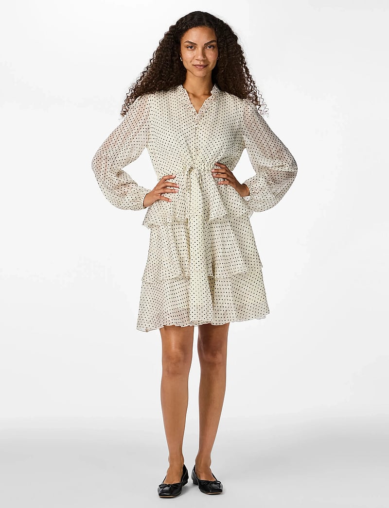 YAS - YASCRUELLA LS DRESS - midi kjoler - crÈme brÛlÉe - 4