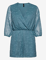 YASDALIS 3/4 PLAYSUIT - BLUE HEAVEN