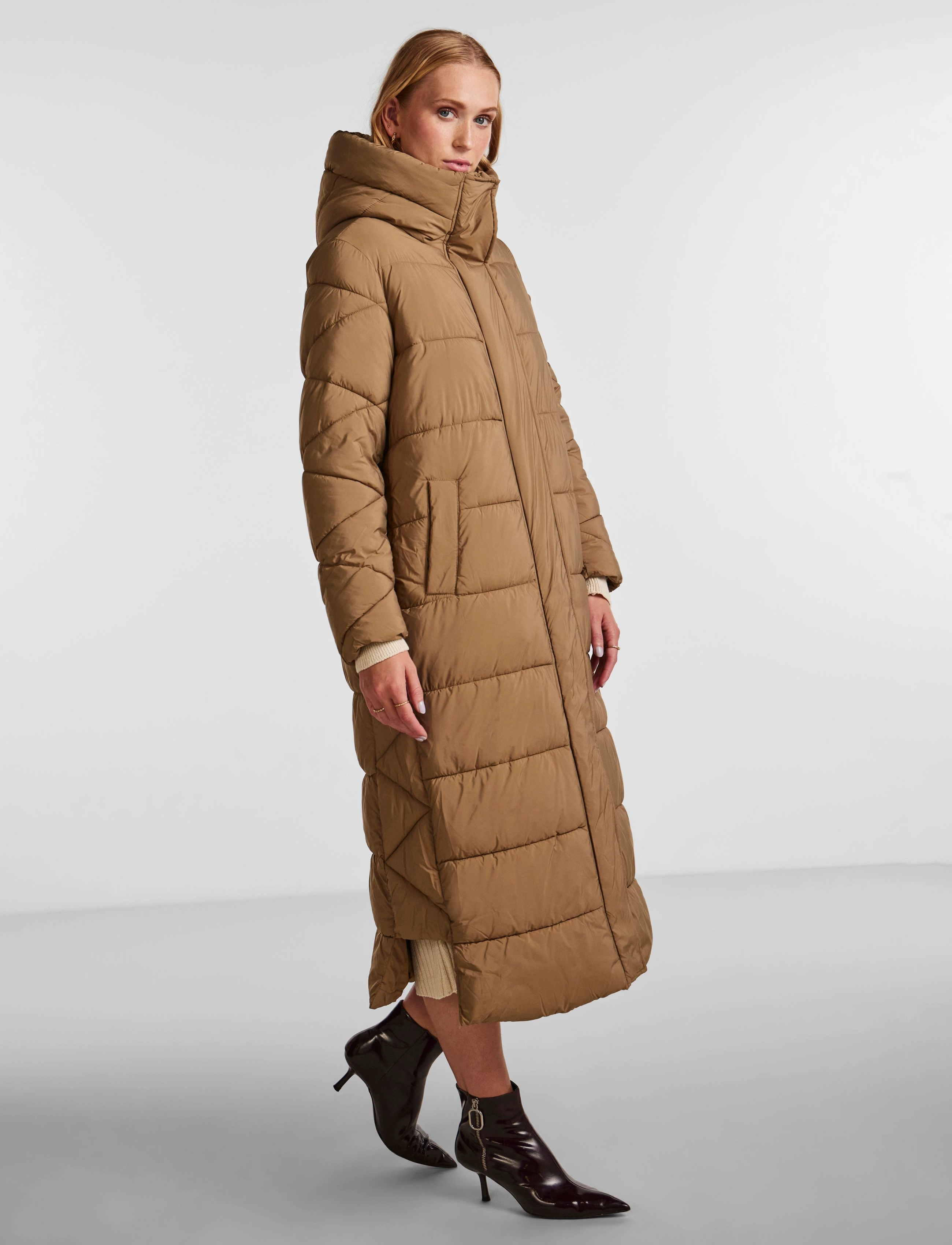 YAS - YASLIRA LONG PADDED COAT - elmwood - 5