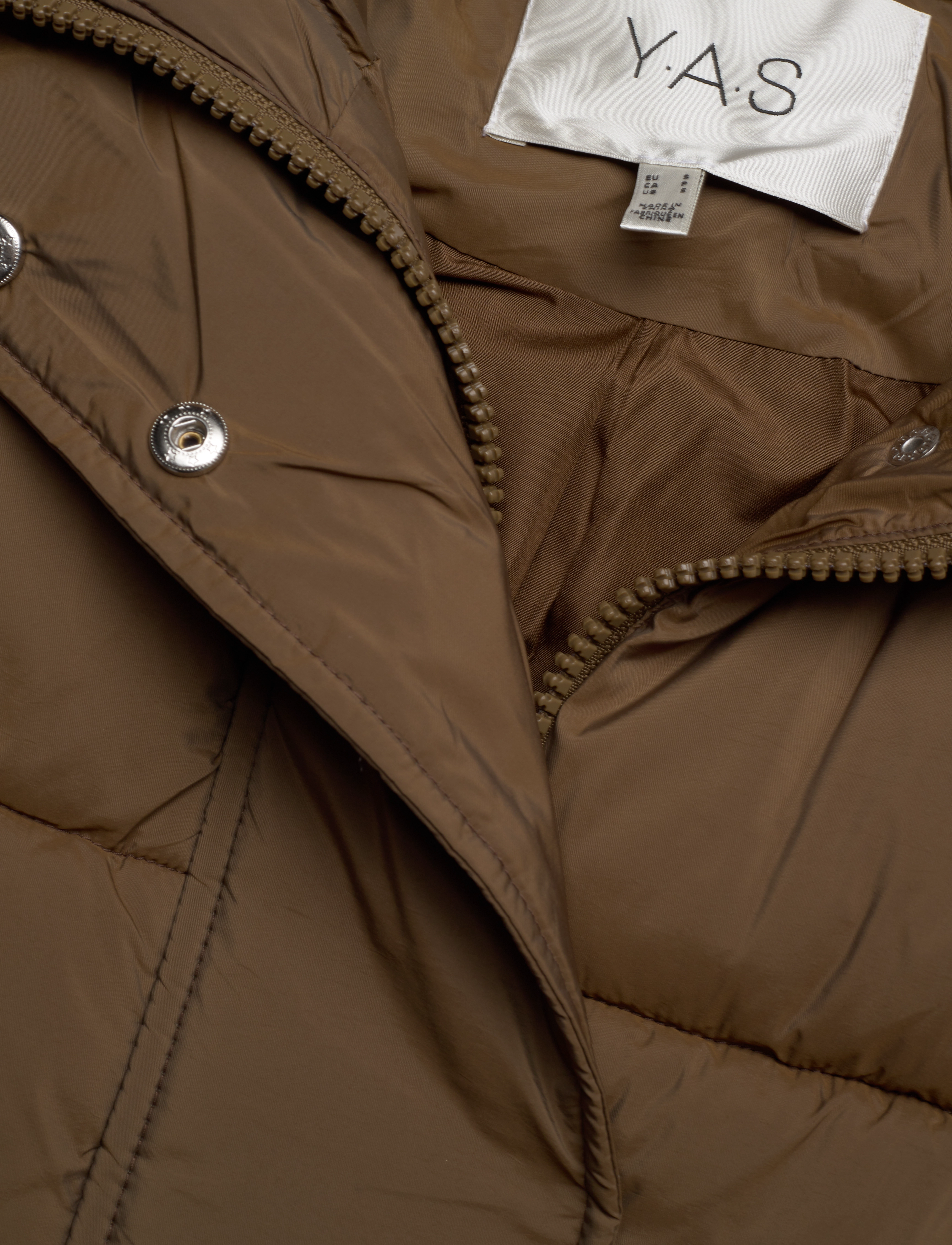 YAS - YASLIRA PADDED VEST S. - teak - 2