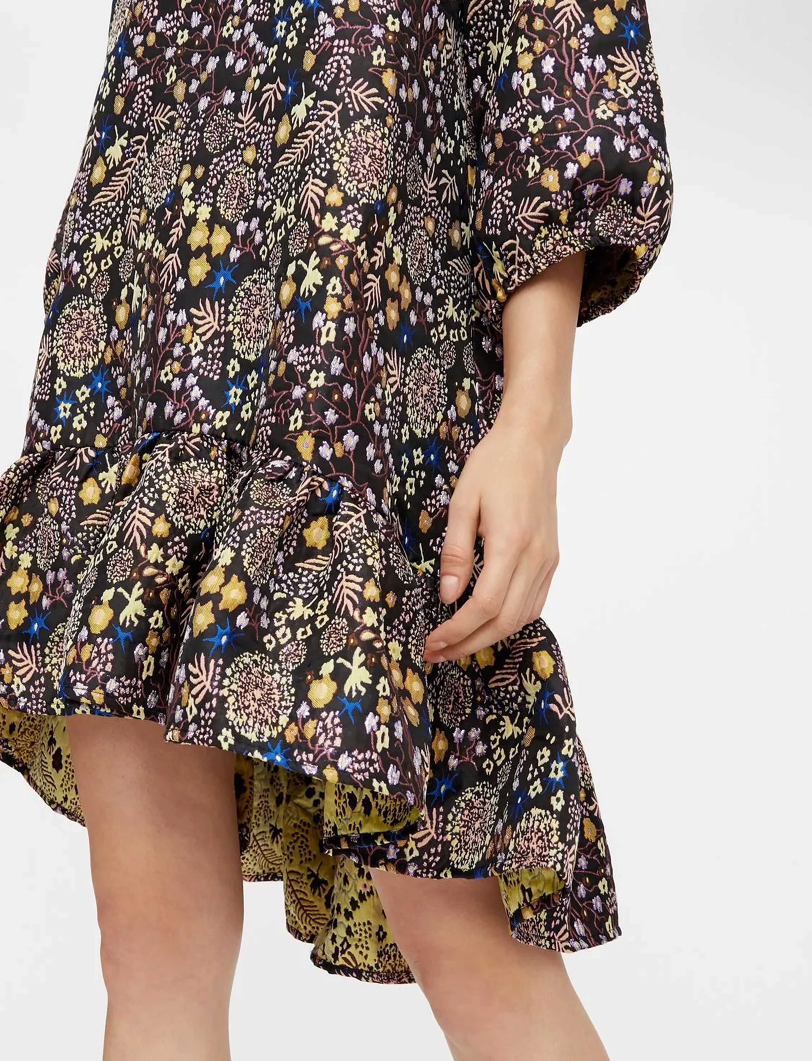 YAS - YASYISHO 3/4 DRESS FT - festkjoler - black - 4