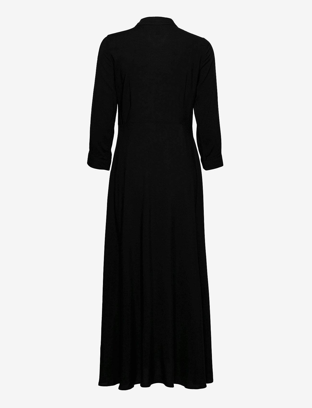 YAS - YASSAVANNA LONG SHIRT DRESS S. NOOS - skjortklänningar - black - 1