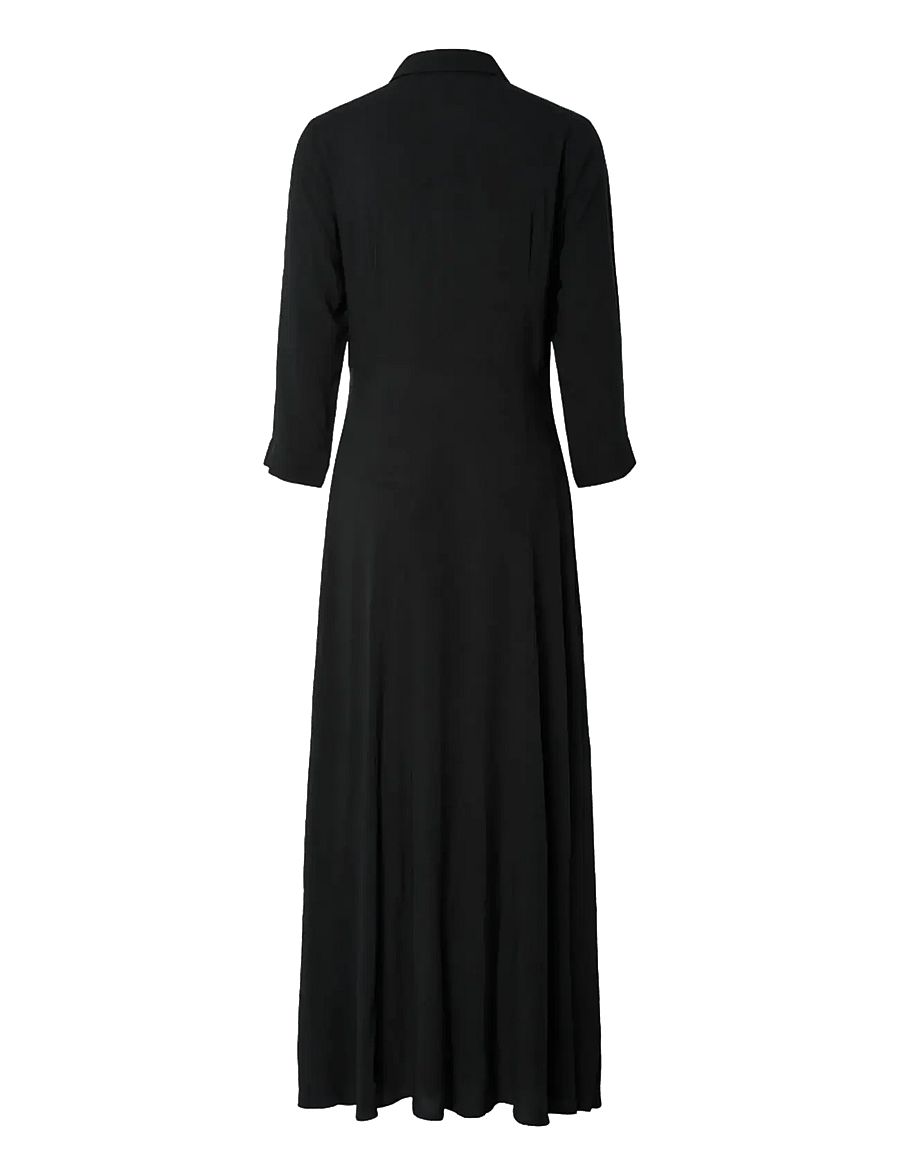 YAS - YASSAVANNA LONG SHIRT DRESS S. NOOS - hemdkleider - black - 2