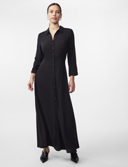 YAS - YASSAVANNA LONG SHIRT DRESS S. NOOS - skjortekjoler - black - 2