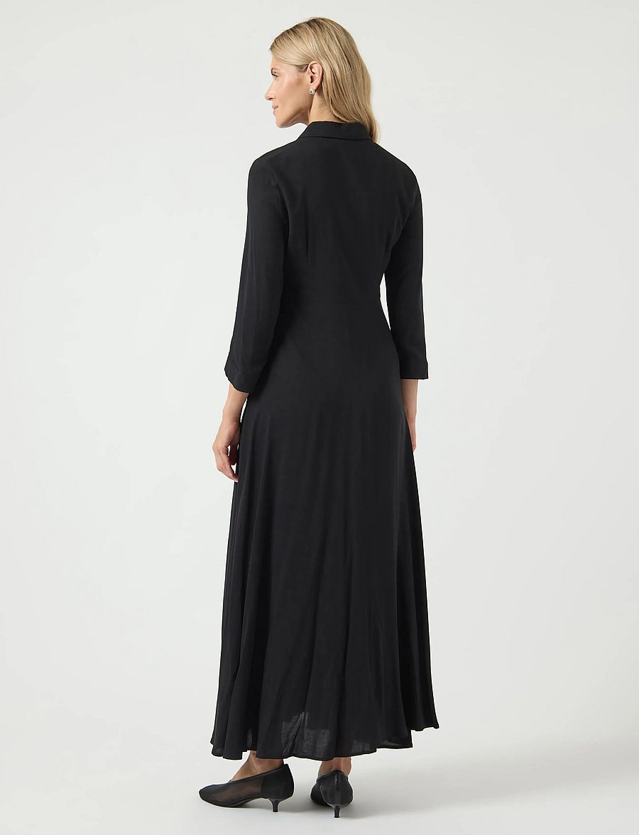 YAS - YASSAVANNA LONG SHIRT DRESS S. NOOS - hemdkleider - black - 3