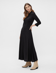 YAS - YASSAVANNA LONG SHIRT DRESS S. NOOS - maxi dresses - black - 4
