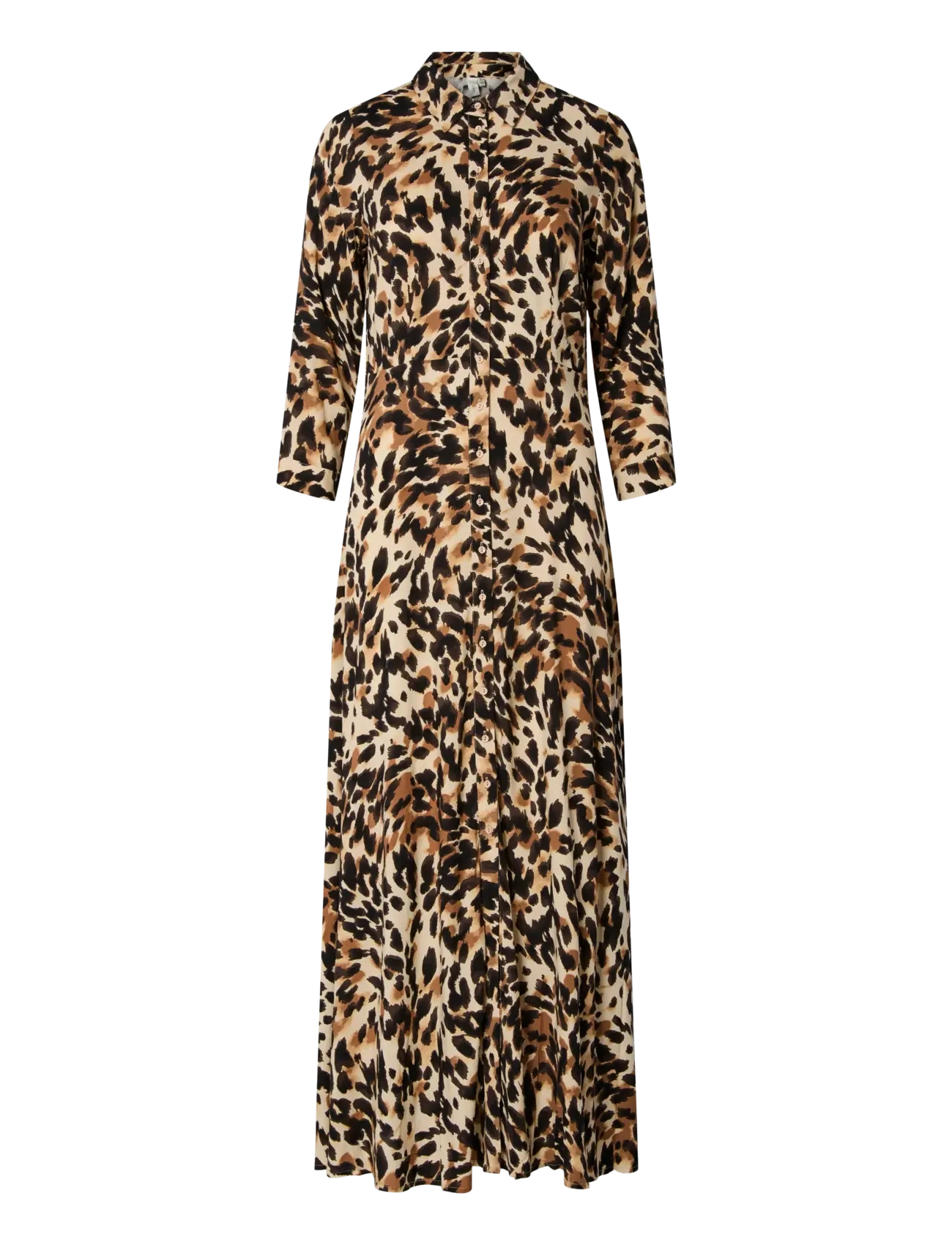 YAS Yassavanna Long Shirt Dress S., XS, Black, Kjoler > Maxikjole, Dame