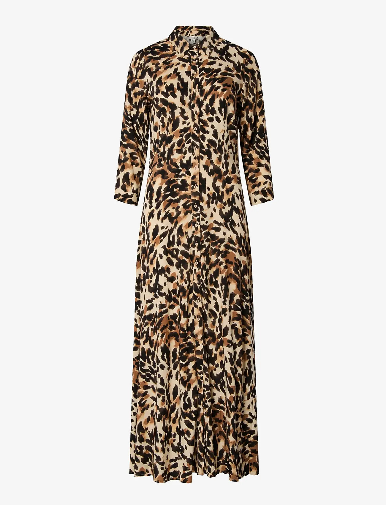 YAS - YASSAVANNA LONG SHIRT DRESS S. NOOS - skjortklänningar - black - 0