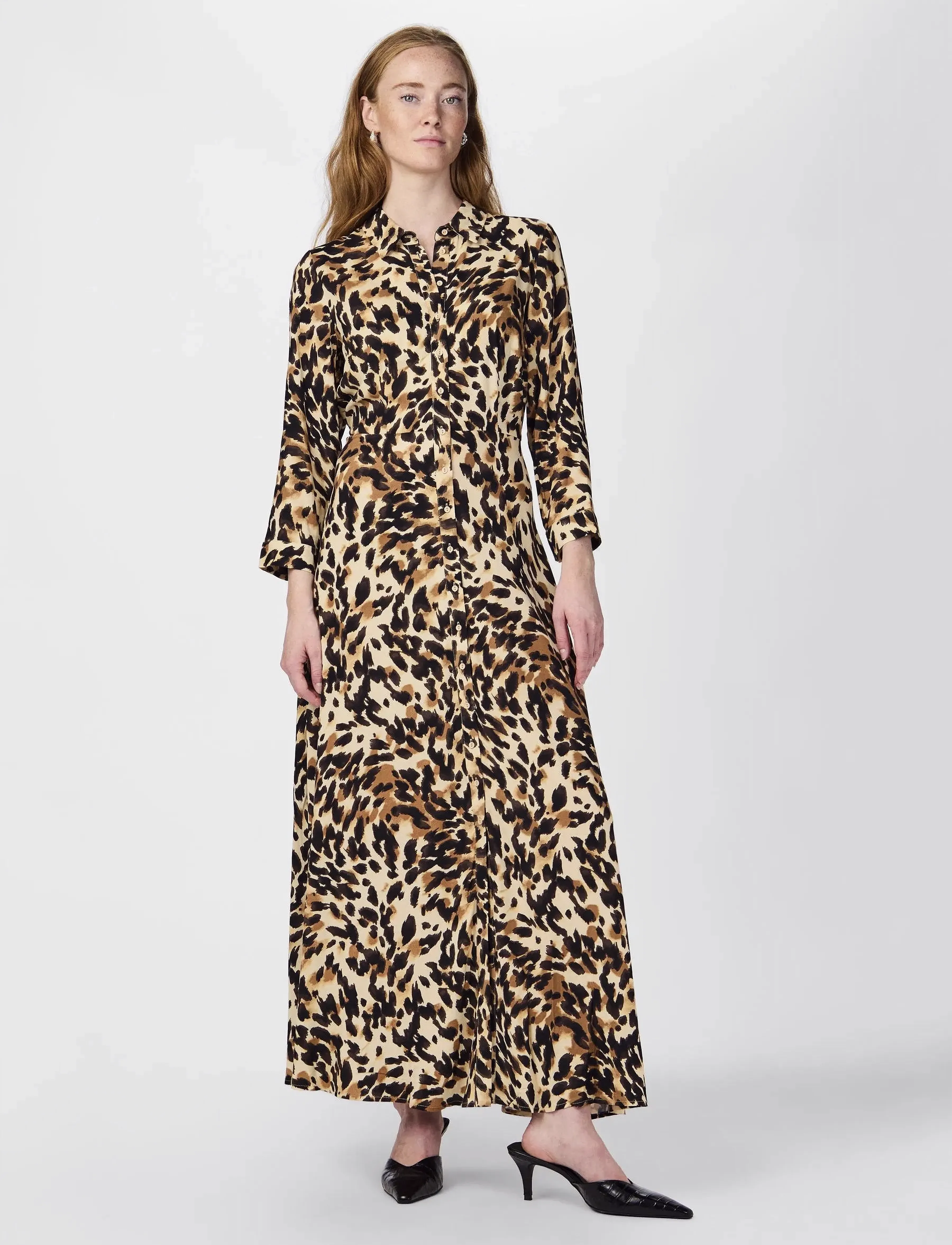 YAS - YASSAVANNA LONG SHIRT DRESS S. NOOS - skjortekjoler - black - 2