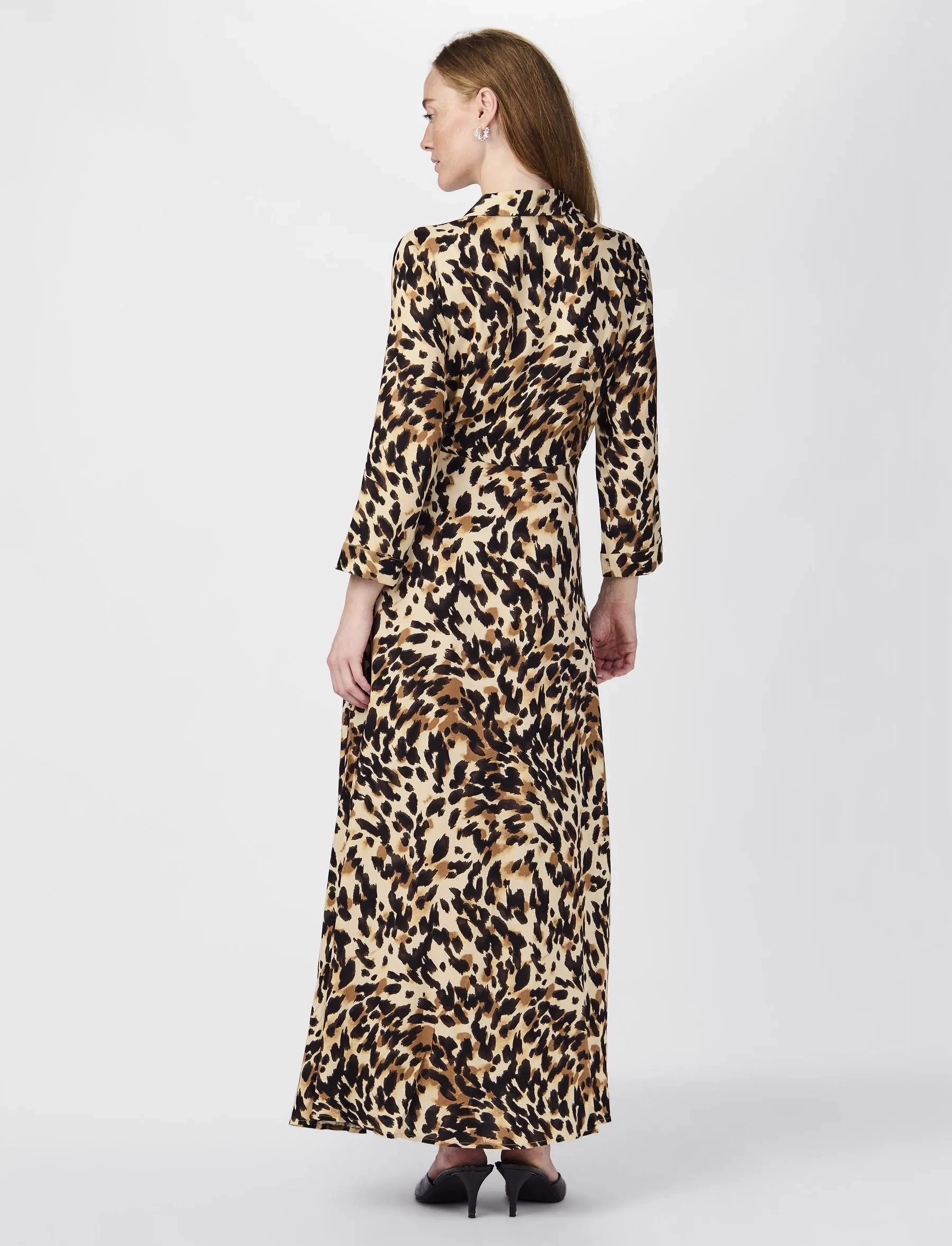 YAS - YASSAVANNA LONG SHIRT DRESS S. NOOS - skjortekjoler - black - 3