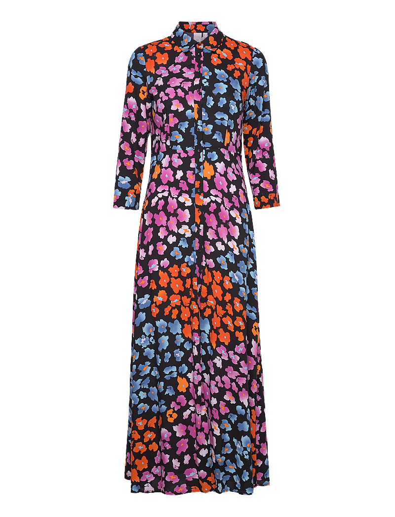 YAS - YASSAVANNA LONG SHIRT DRESS S. NOOS - hemdkleider - black - 1