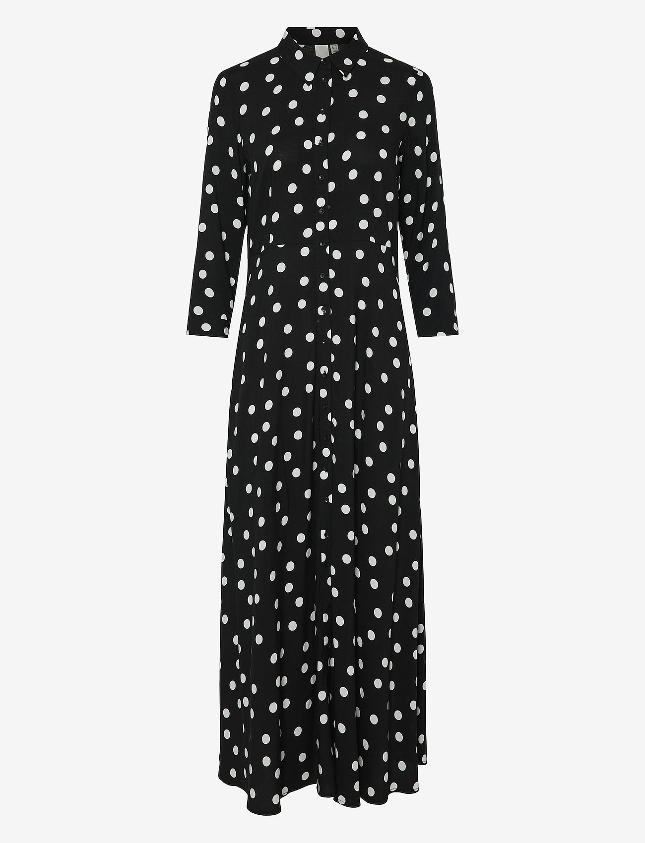 YAS - YASSAVANNA LONG SHIRT DRESS S. NOOS - hemdkleider - black - 1