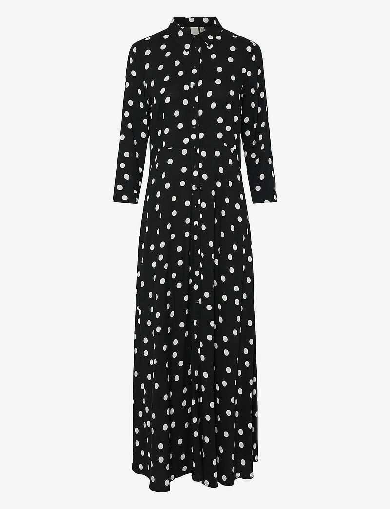 YAS - YASSAVANNA LONG SHIRT DRESS S. NOOS - hemdkleider - black - 1