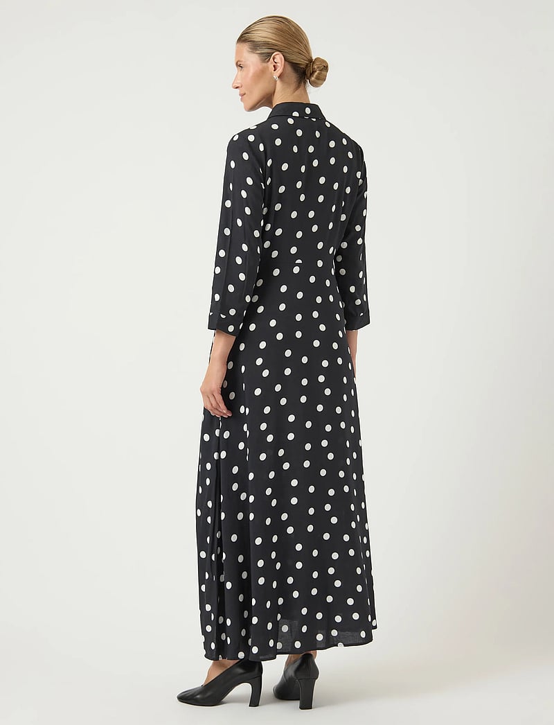 YAS - YASSAVANNA LONG SHIRT DRESS S. NOOS - hemdkleider - black - 3