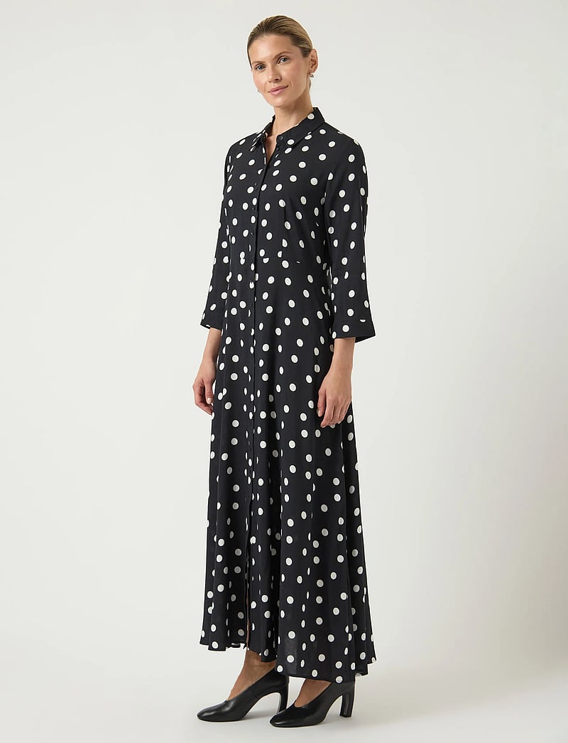 YAS - YASSAVANNA LONG SHIRT DRESS S. NOOS - hemdkleider - black - 4
