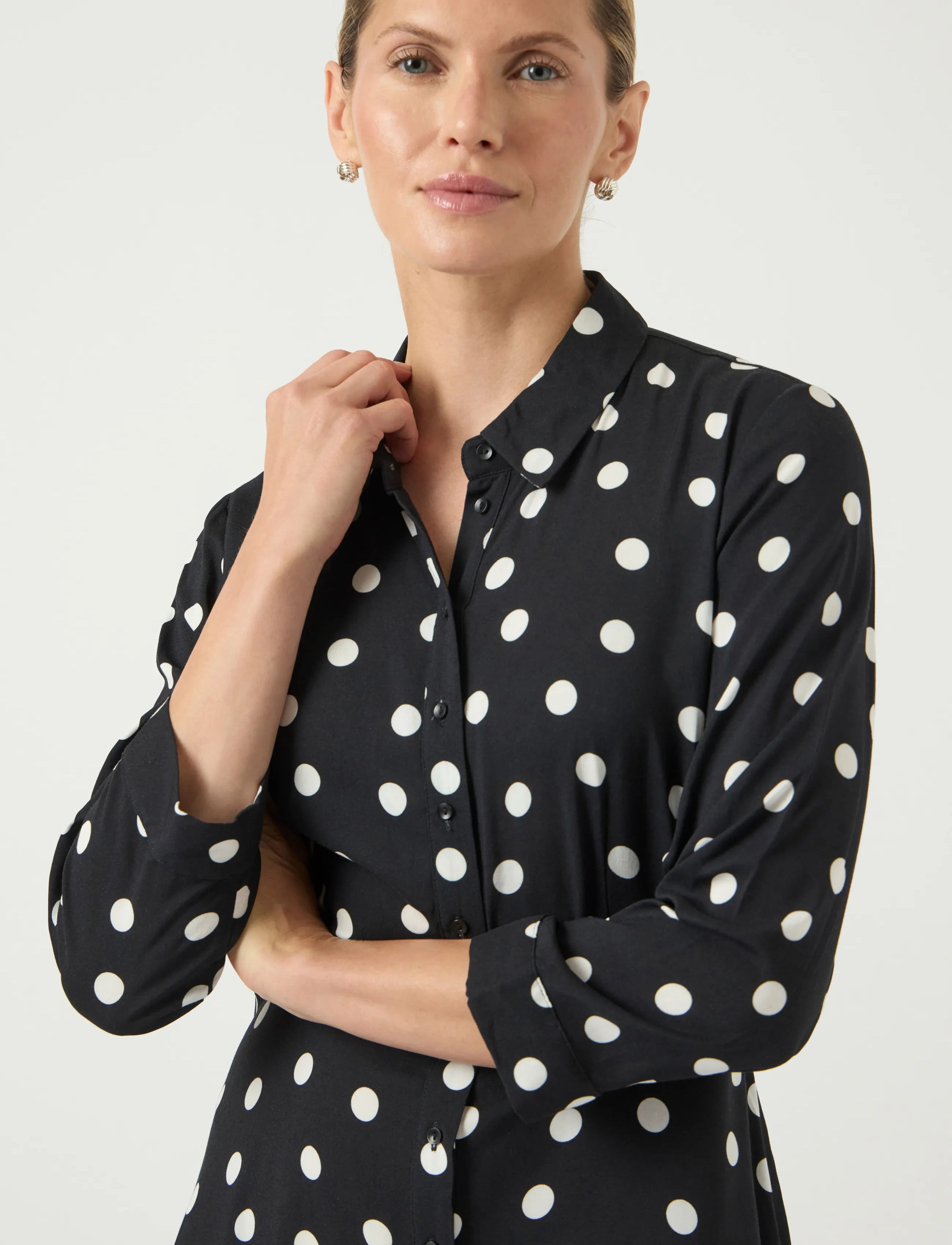 YAS - YASSAVANNA LONG SHIRT DRESS S. NOOS - skjortekjoler - black - 5