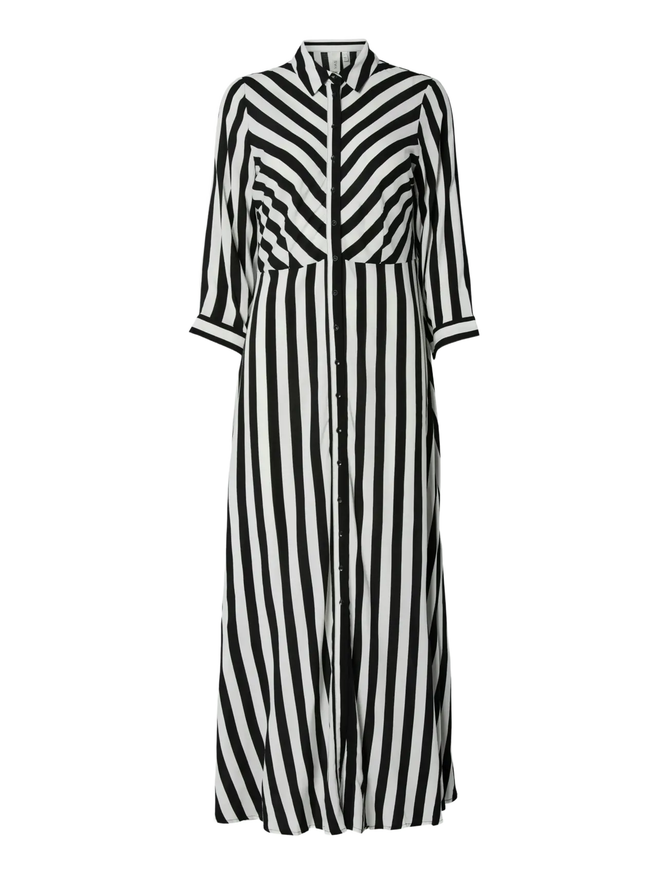 YAS YASSAVANNA LONG SHIRT DRESS S. NOOS - Y.A.S - BLACK / multi