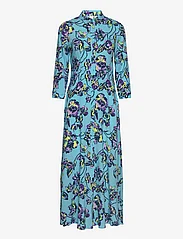 YAS - YASSAVANNA LONG SHIRT DRESS S. NOOS - marškinių tipo suknelės - blue topaz - 0