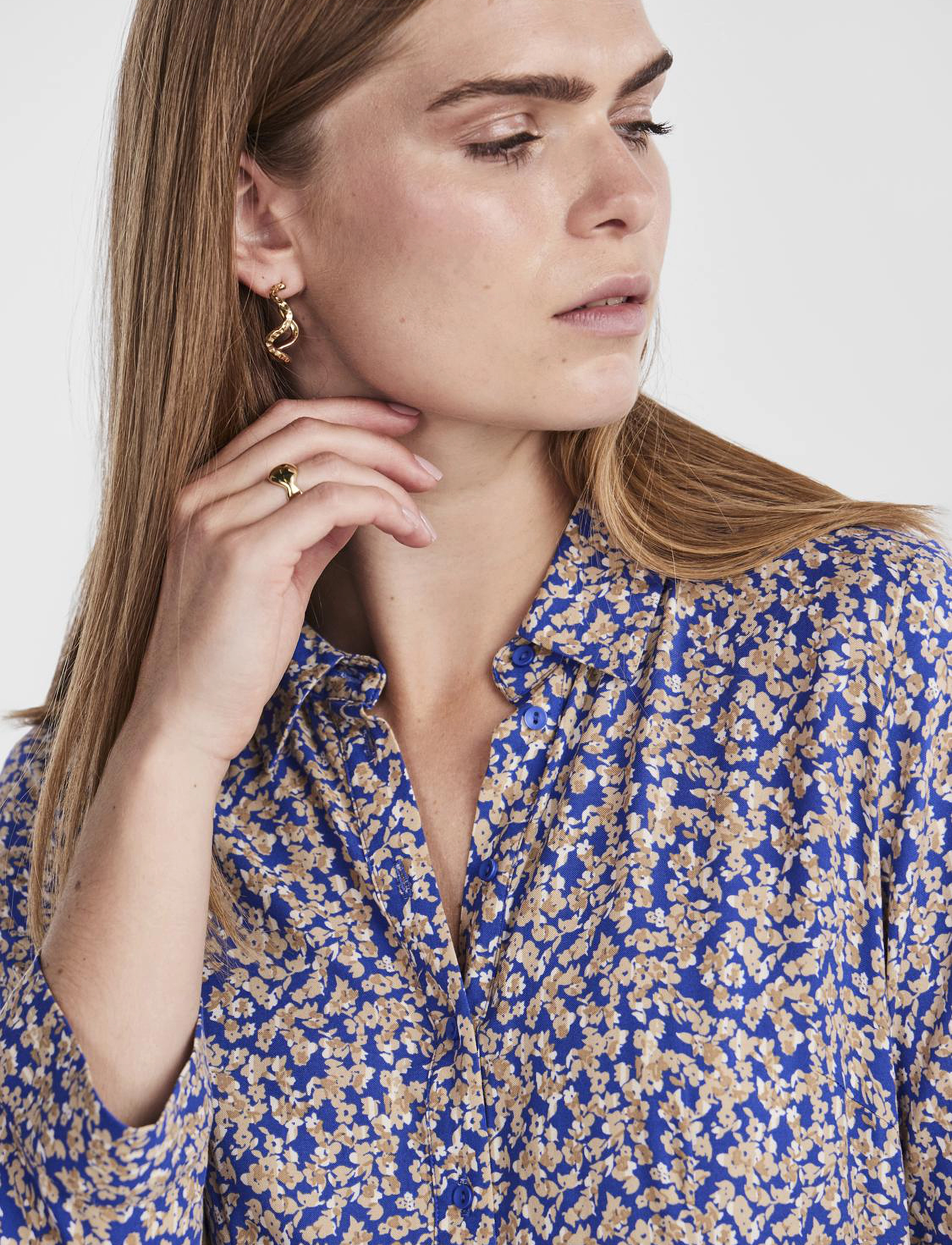 YAS - YASSAVANNA LONG SHIRT DRESS S. NOOS - skjortekjoler - bluing - 4