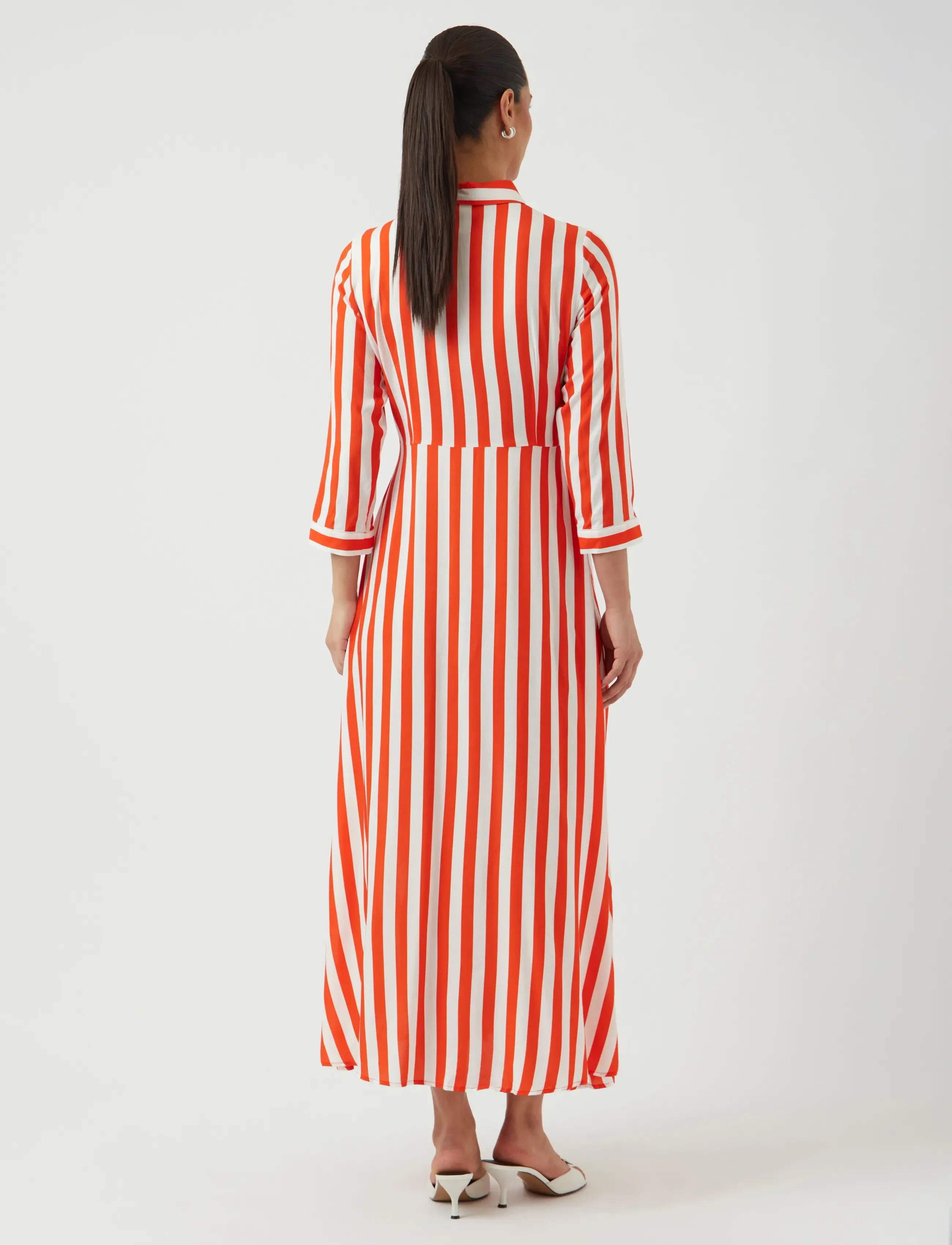 YAS - YASSAVANNA LONG SHIRT DRESS S. NOOS - skjortekjoler - cherry tomato - 3