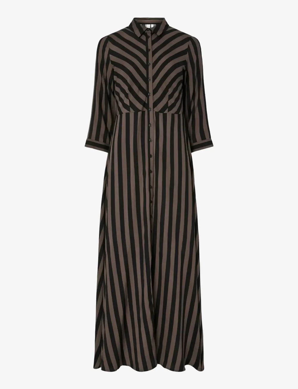 YAS - YASSAVANNA LONG SHIRT DRESS S. NOOS - hemdkleider - chocolate brown - 1