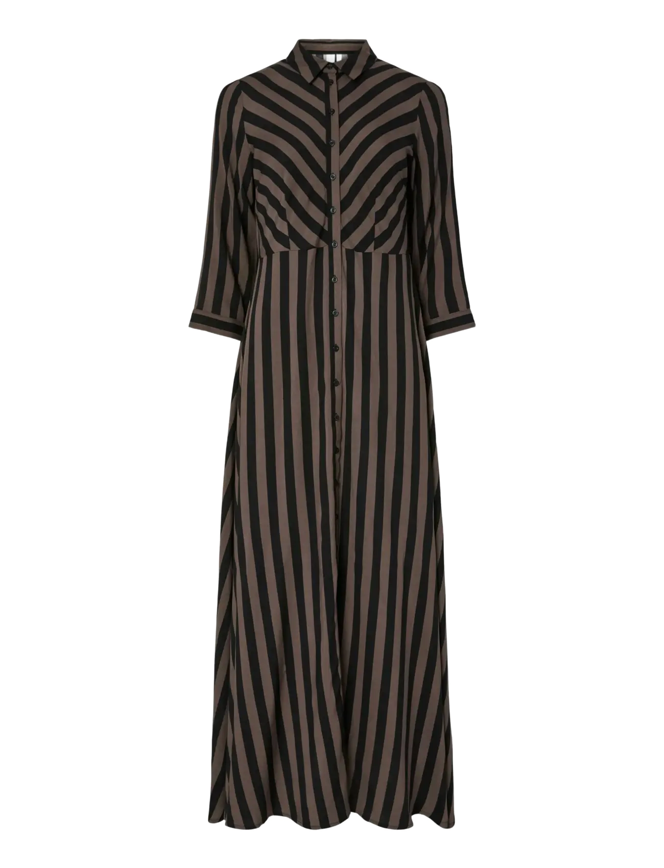 YAS - YASSAVANNA LONG SHIRT DRESS S. NOOS - hemdkleider - chocolate brown - 1