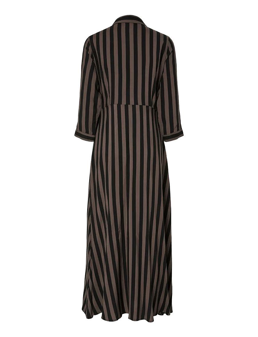YAS - YASSAVANNA LONG SHIRT DRESS S. NOOS - hemdkleider - chocolate brown - 2