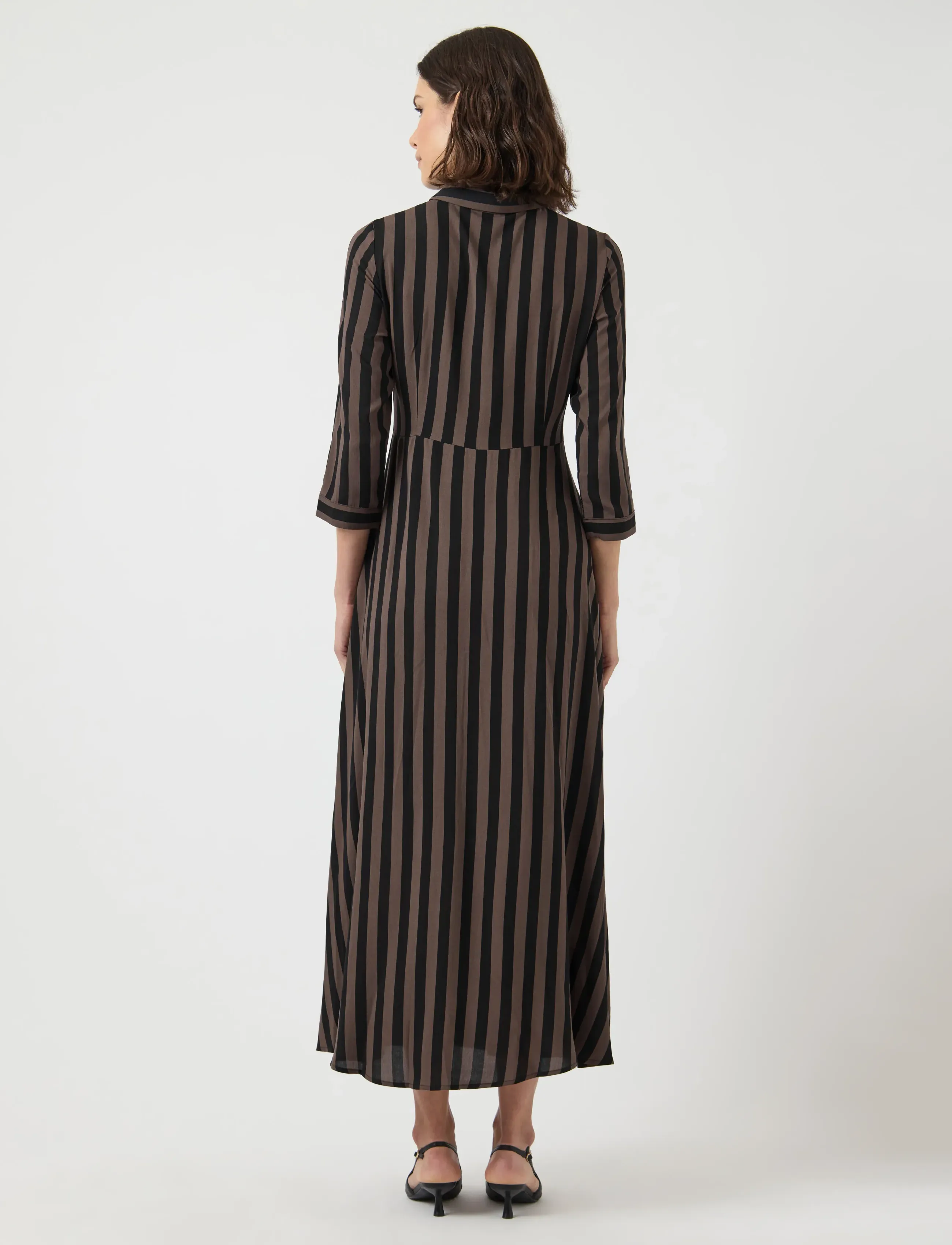 YAS - YASSAVANNA LONG SHIRT DRESS S. NOOS - marškinių tipo suknelės - chocolate brown - 3