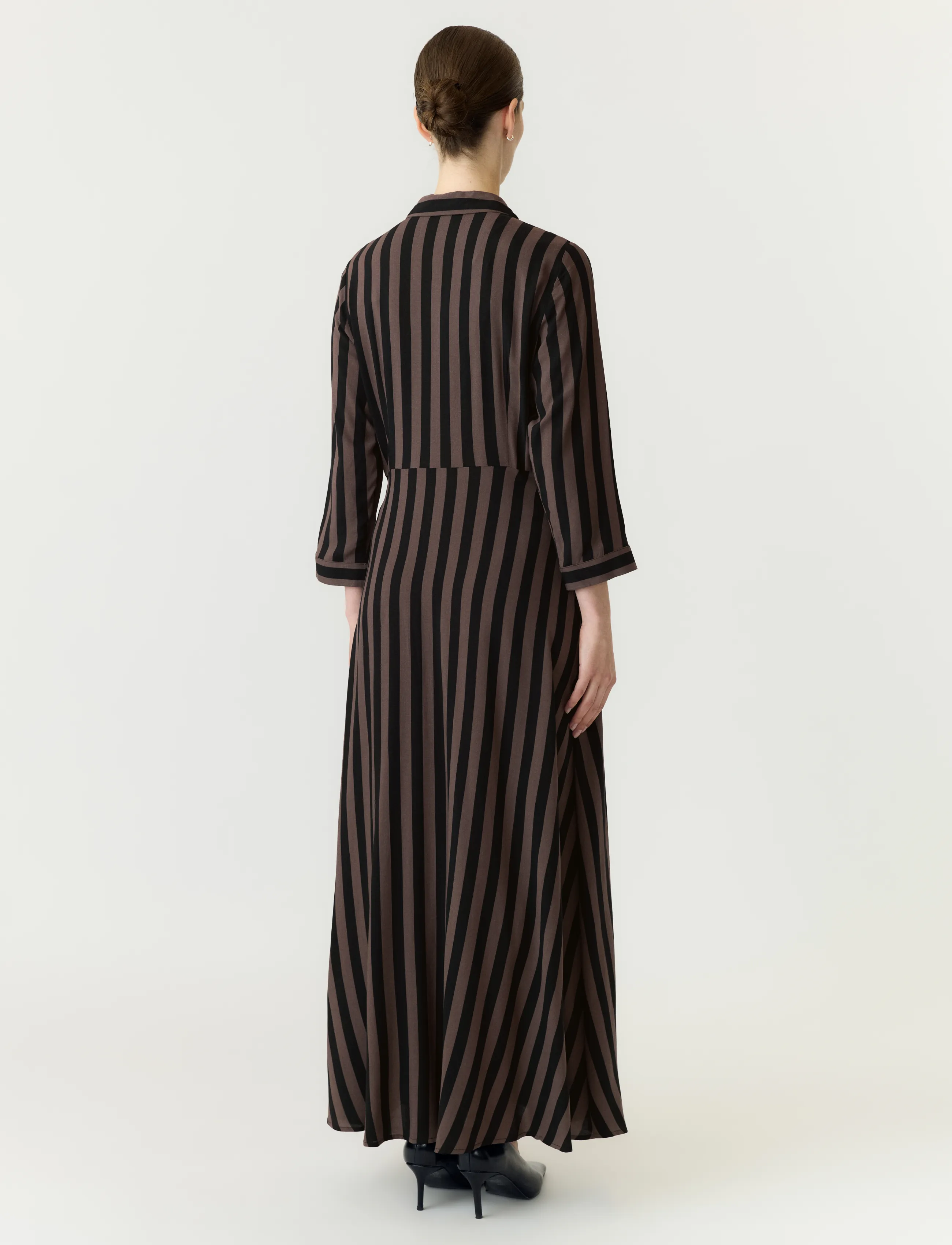YAS - YASSAVANNA LONG SHIRT DRESS S. NOOS - hemdkleider - chocolate brown - 3