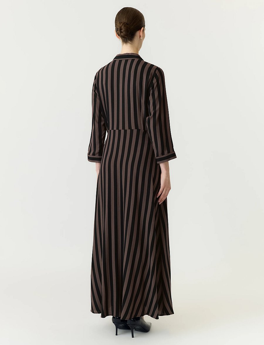 YAS - YASSAVANNA LONG SHIRT DRESS S. NOOS - hemdkleider - chocolate brown - 3