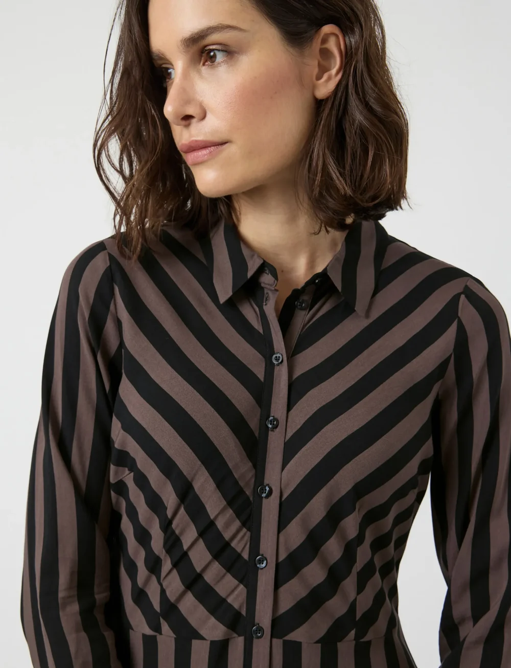 YAS - YASSAVANNA LONG SHIRT DRESS S. NOOS - hemdkleider - chocolate brown - 4