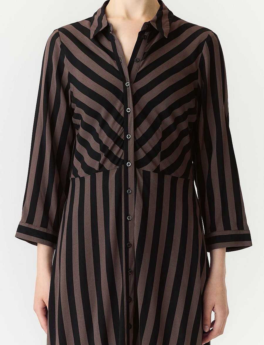 YAS - YASSAVANNA LONG SHIRT DRESS S. NOOS - hemdkleider - chocolate brown - 5