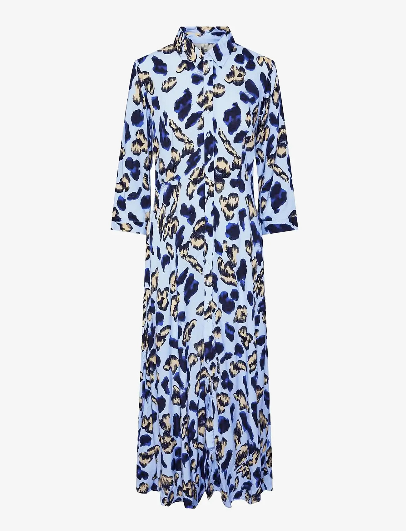 YAS - YASSAVANNA LONG SHIRT DRESS S. NOOS - särkkleidid - clear sky - 1