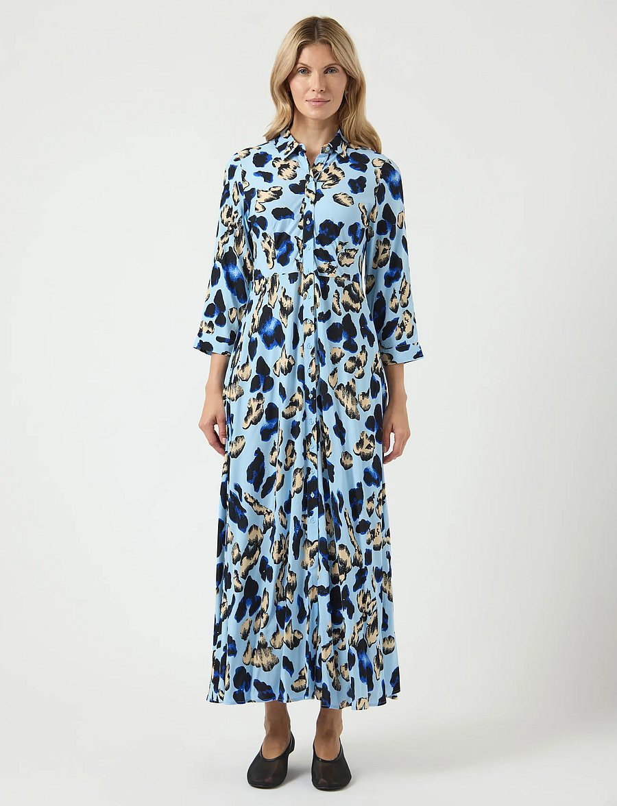 YAS - YASSAVANNA LONG SHIRT DRESS S. NOOS - hemdkleider - clear sky - 0