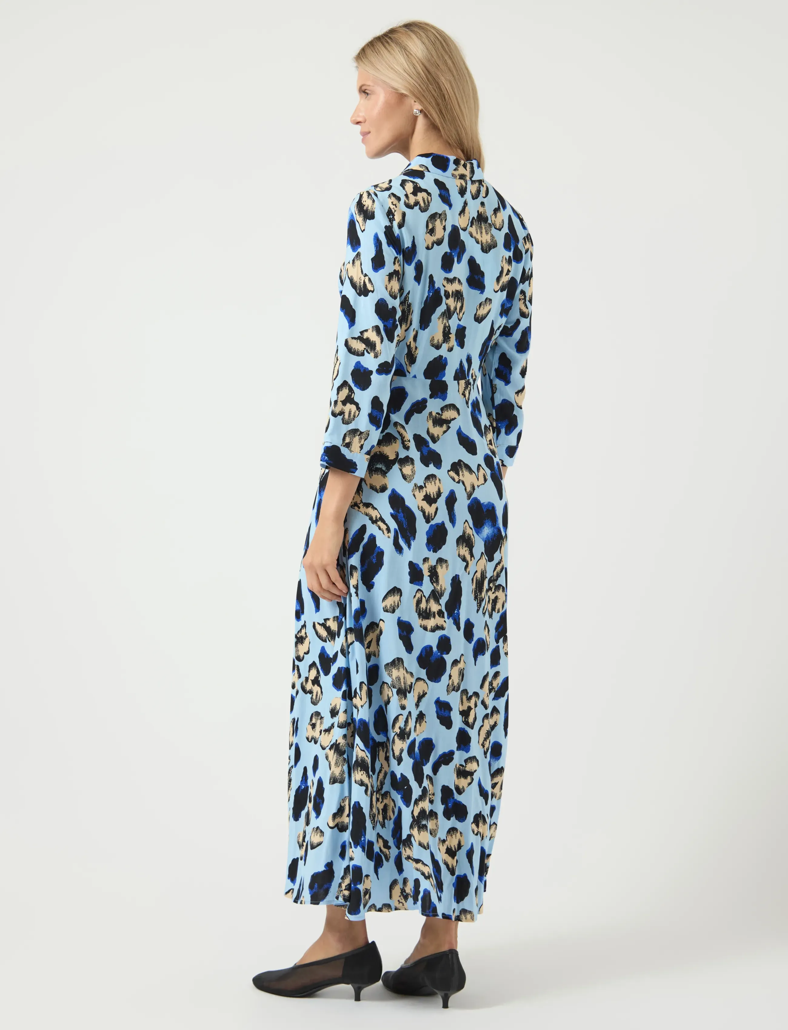 YAS - YASSAVANNA LONG SHIRT DRESS S. - skjortekjoler - clear sky - 3