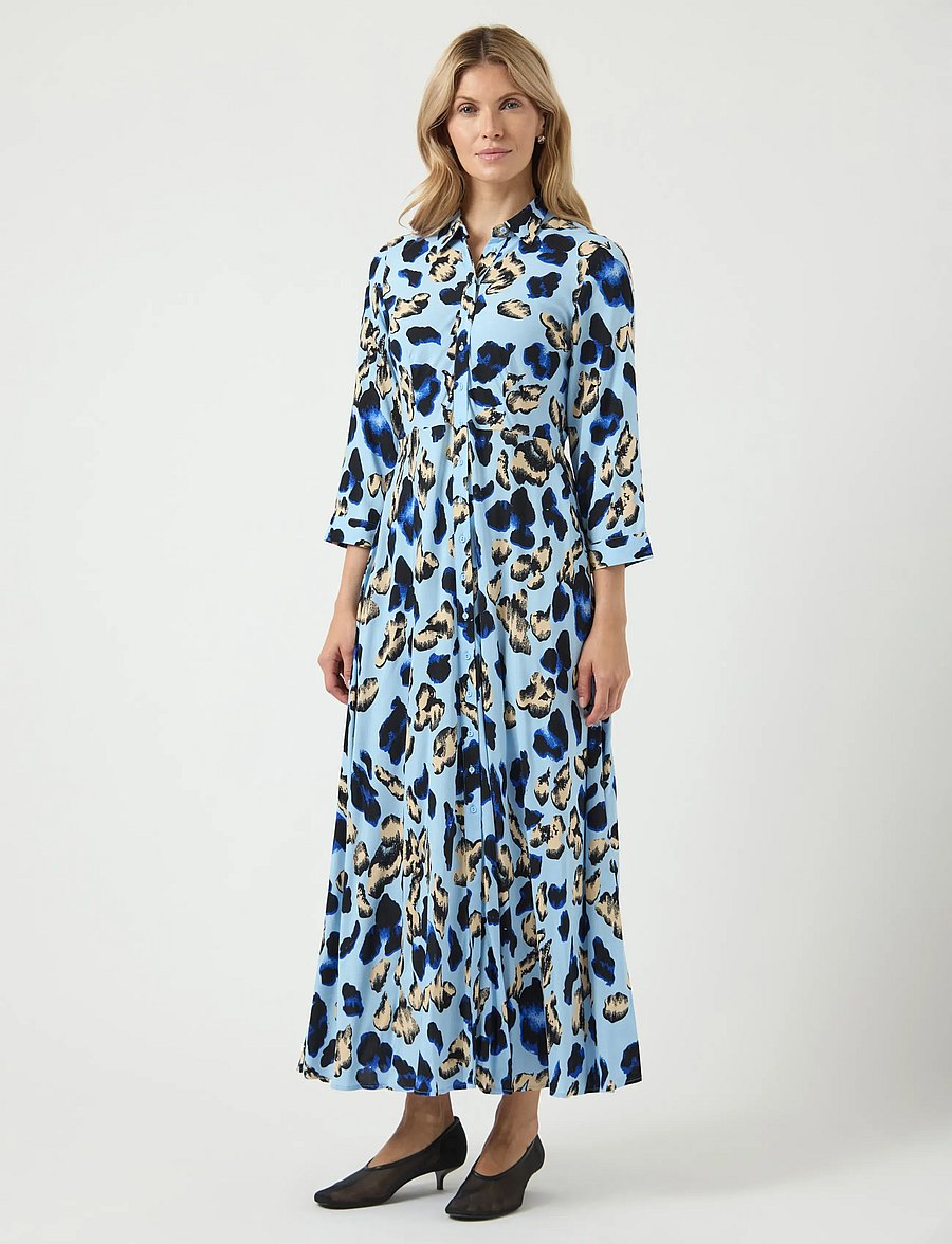 YAS - YASSAVANNA LONG SHIRT DRESS S. NOOS - hemdkleider - clear sky - 4