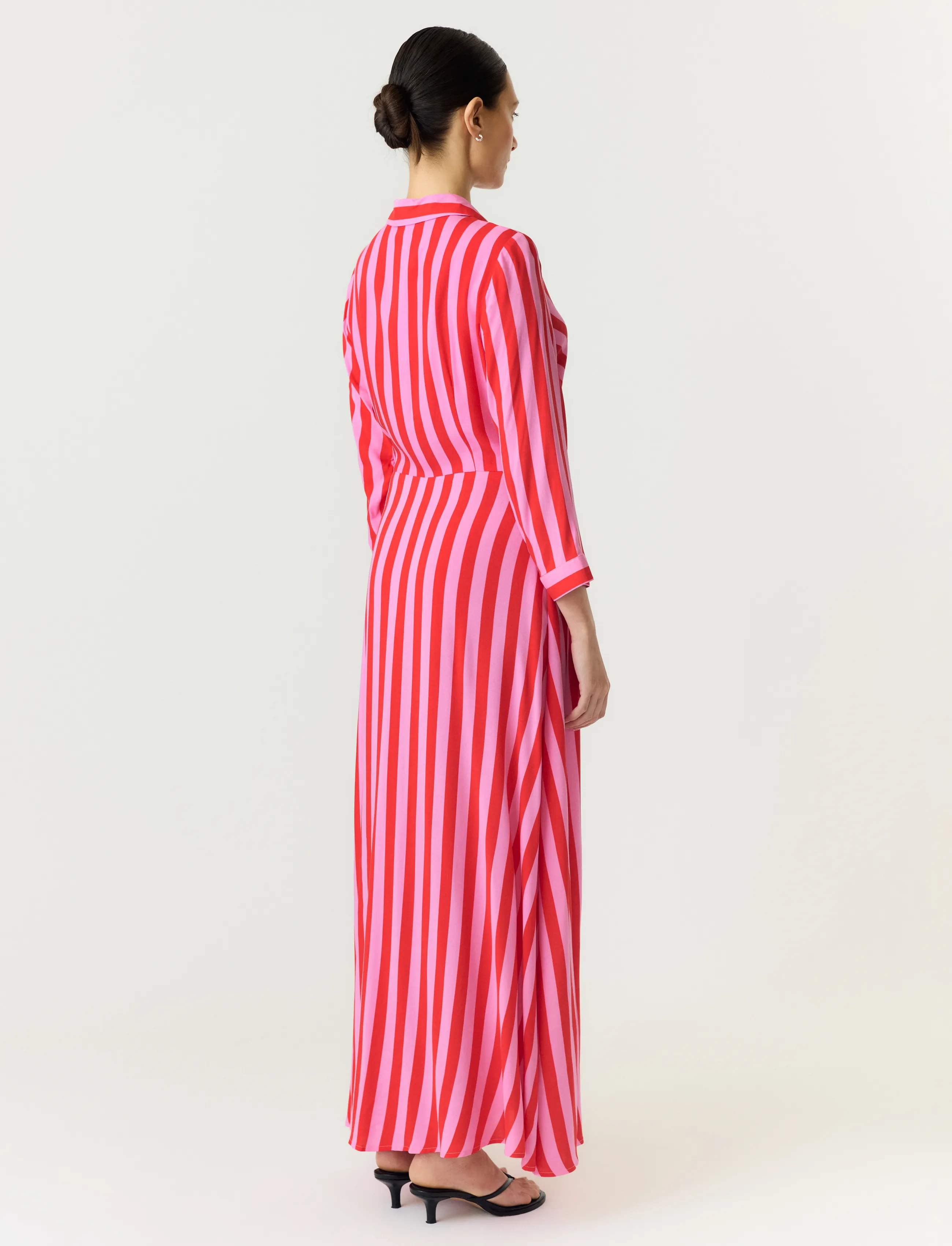 YAS - YASSAVANNA LONG SHIRT DRESS S. NOOS - särkkleidid - cyclamen - 3