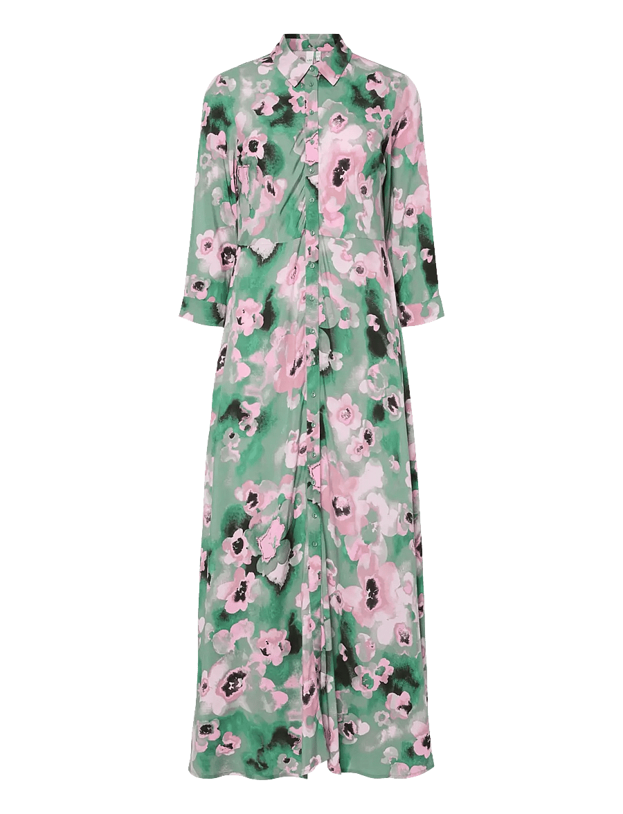 YAS - YASSAVANNA LONG SHIRT DRESS S. NOOS - hemdkleider - deep mint - 1