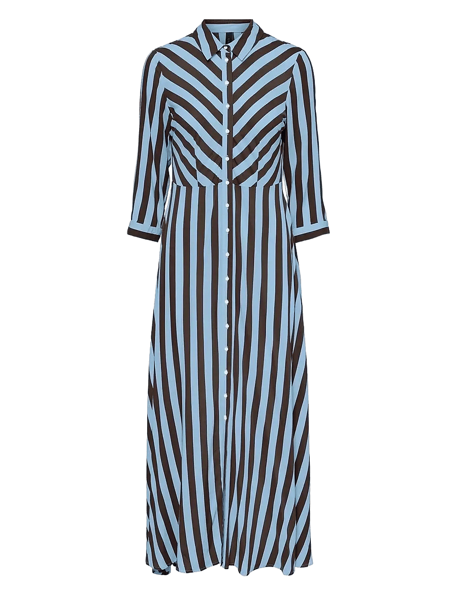 YAS - YASSAVANNA LONG SHIRT DRESS S. NOOS - hemdkleider - hot fudge - 1