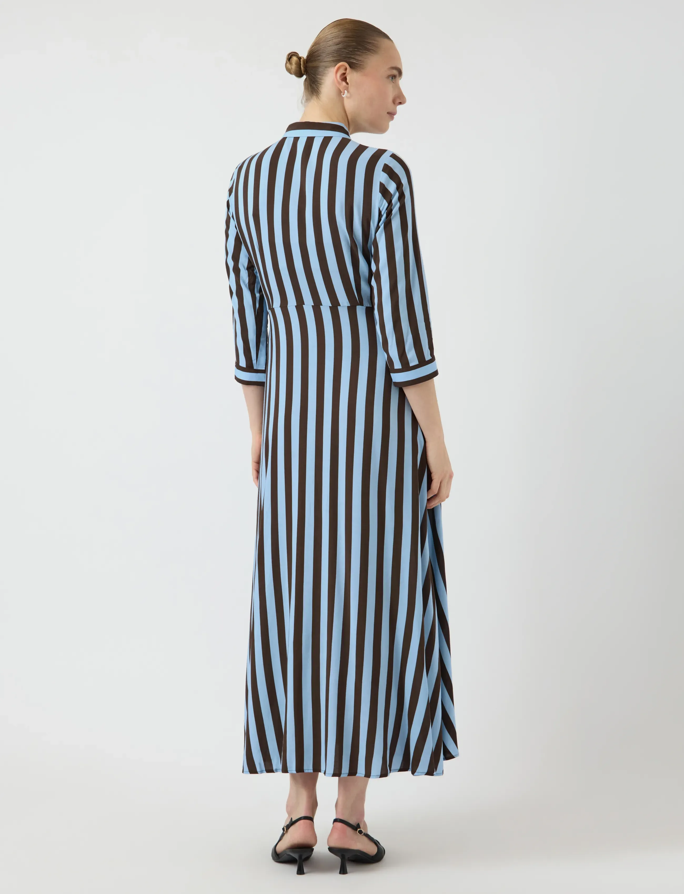 YAS - YASSAVANNA LONG SHIRT DRESS S. NOOS - skjortekjoler - hot fudge - 3