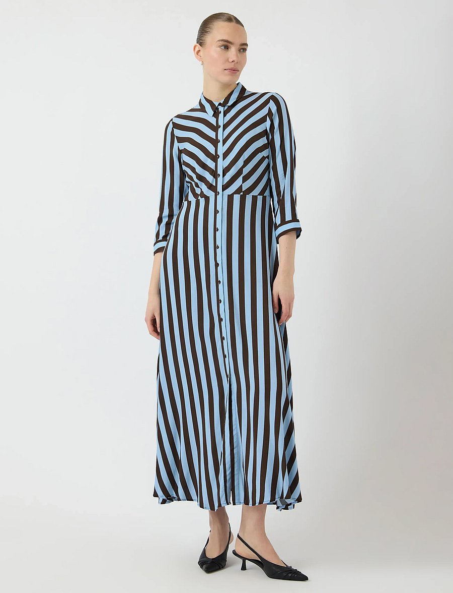 YAS - YASSAVANNA LONG SHIRT DRESS S. NOOS - hemdkleider - hot fudge - 4