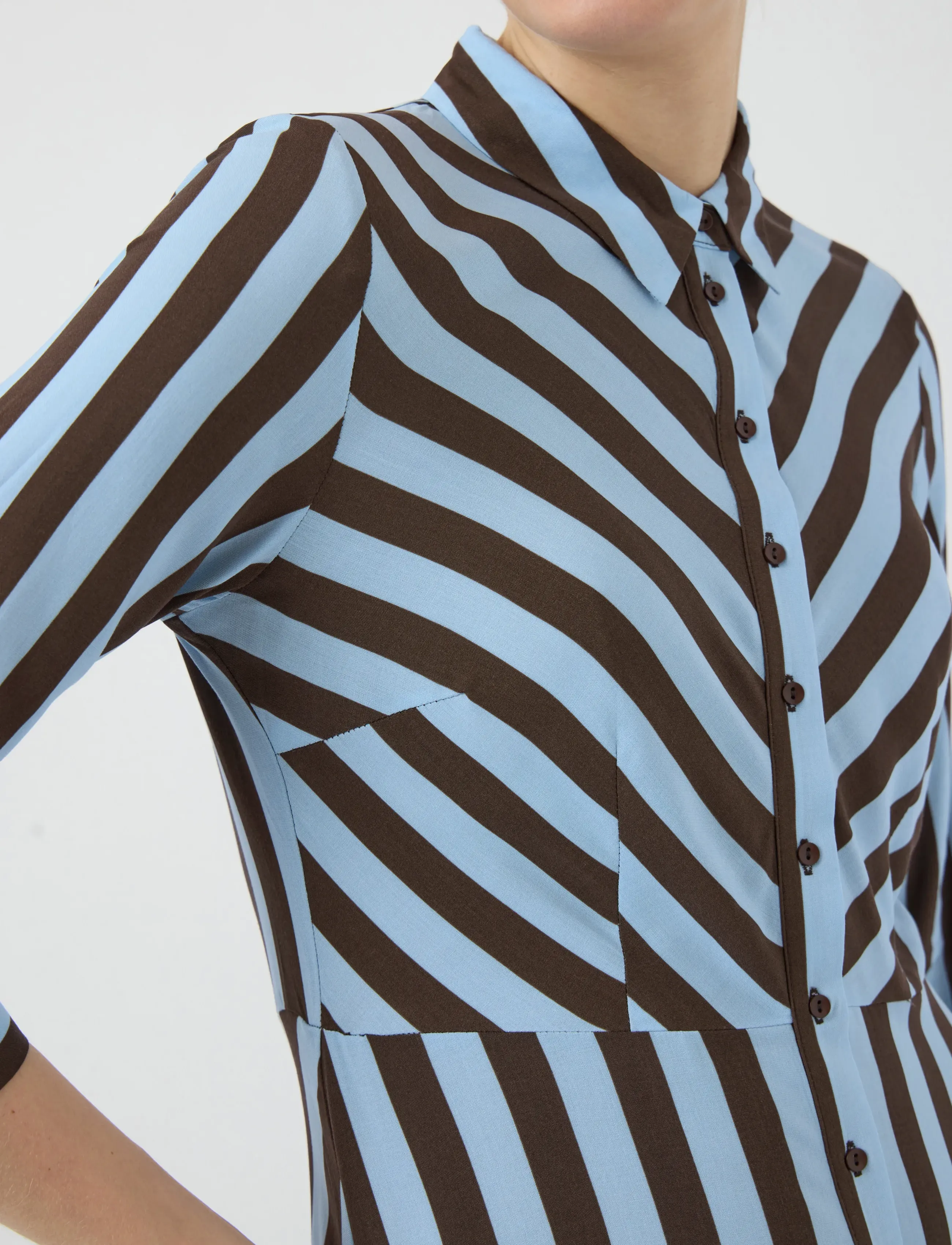 YAS - YASSAVANNA LONG SHIRT DRESS S. NOOS - skjortekjoler - hot fudge - 5