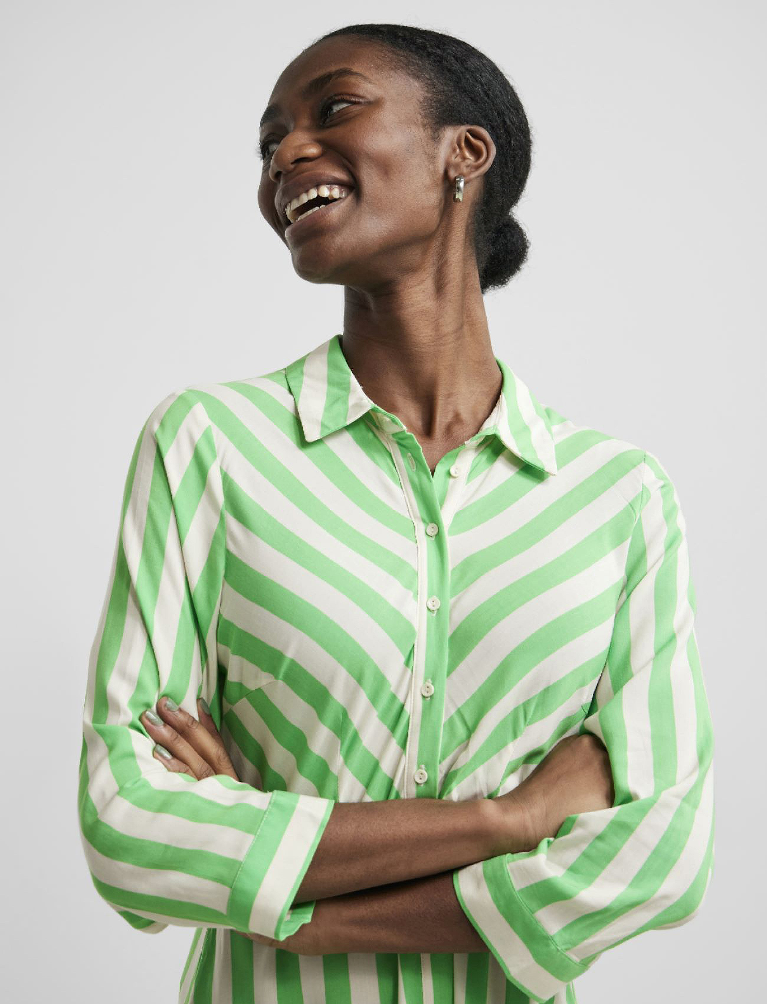 YAS - YASSAVANNA LONG SHIRT DRESS S. NOOS - skjortklänningar - irish green - 3