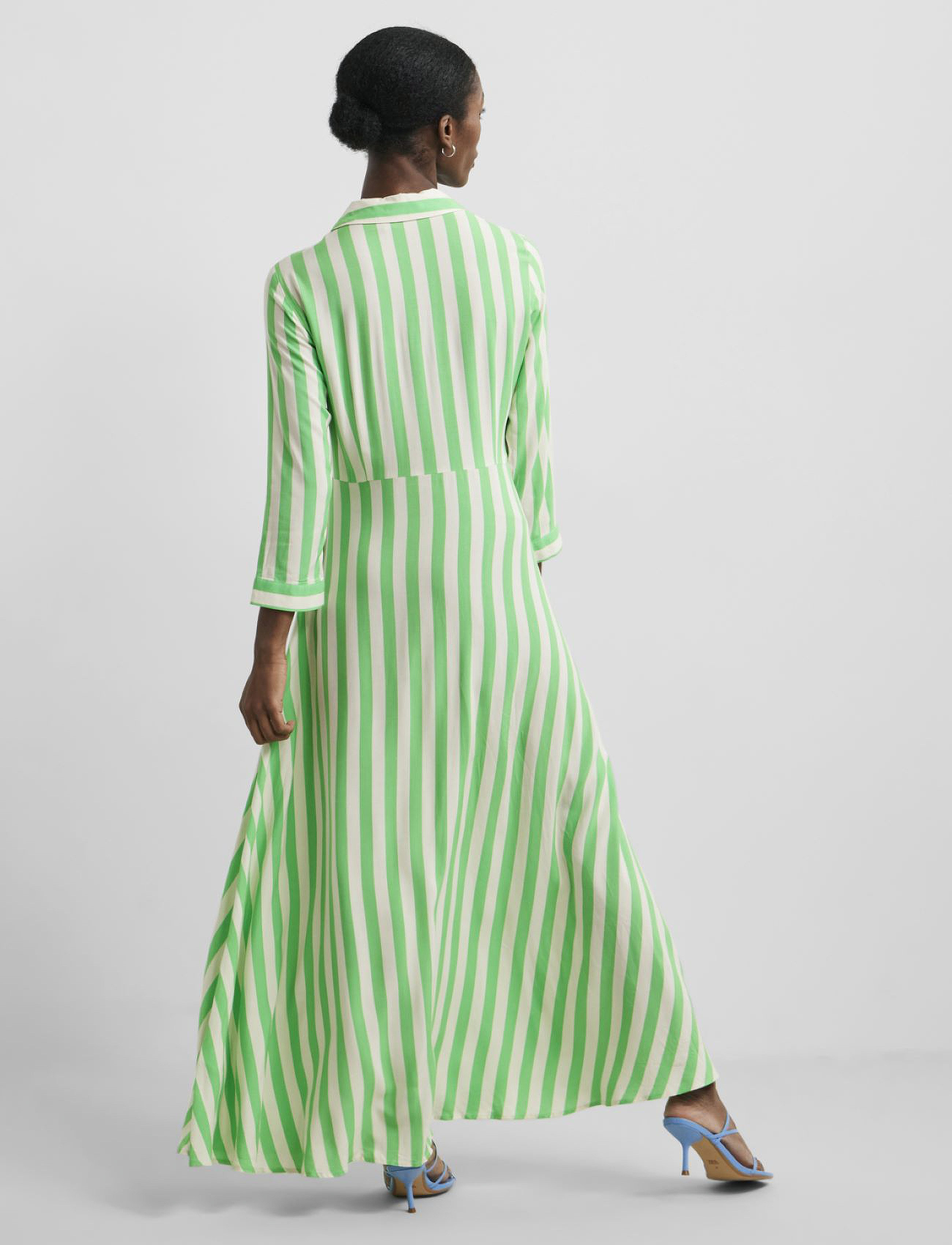YAS - YASSAVANNA LONG SHIRT DRESS S. NOOS - skjortklänningar - irish green - 4