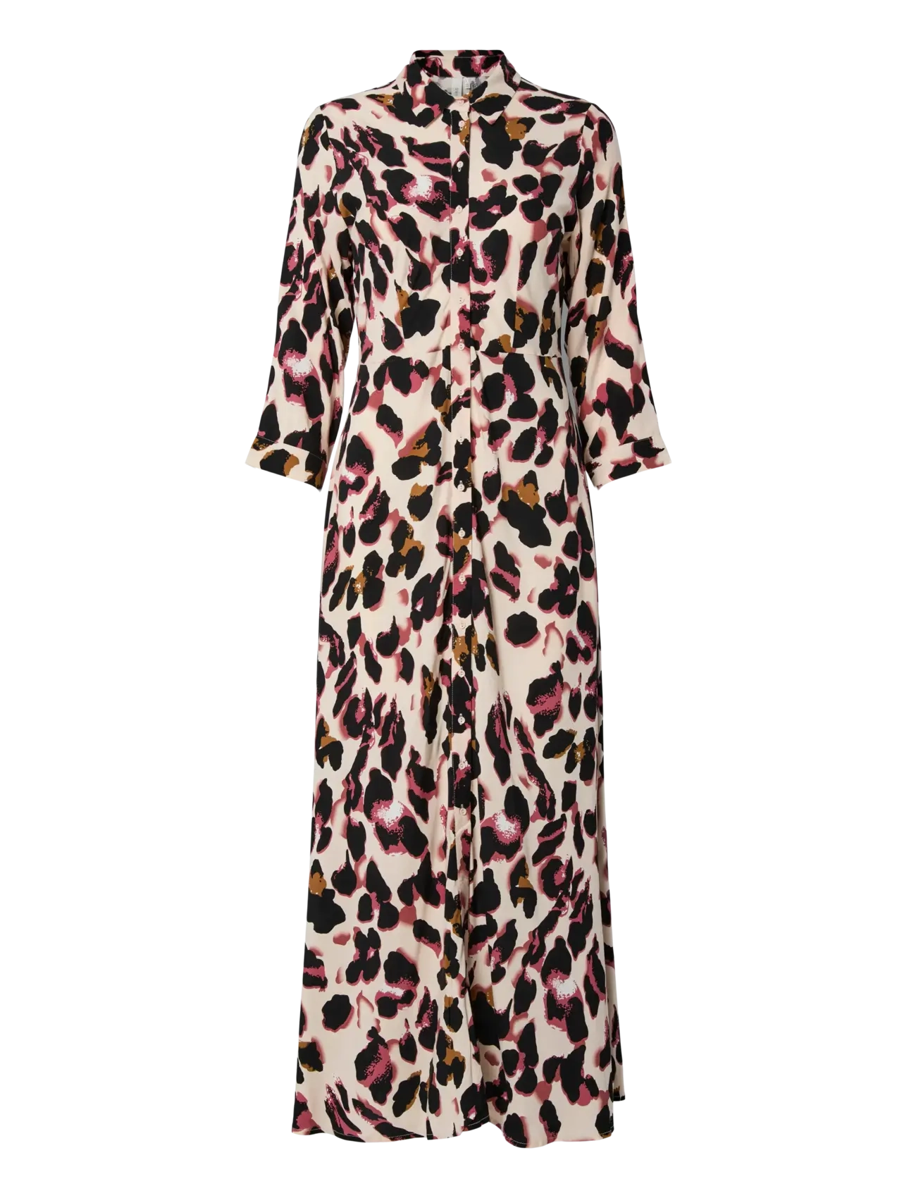 YAS YASSAVANNA LONG SHIRT DRESS S. NOOS - Y.A.S - MELLOW ROSE / multi