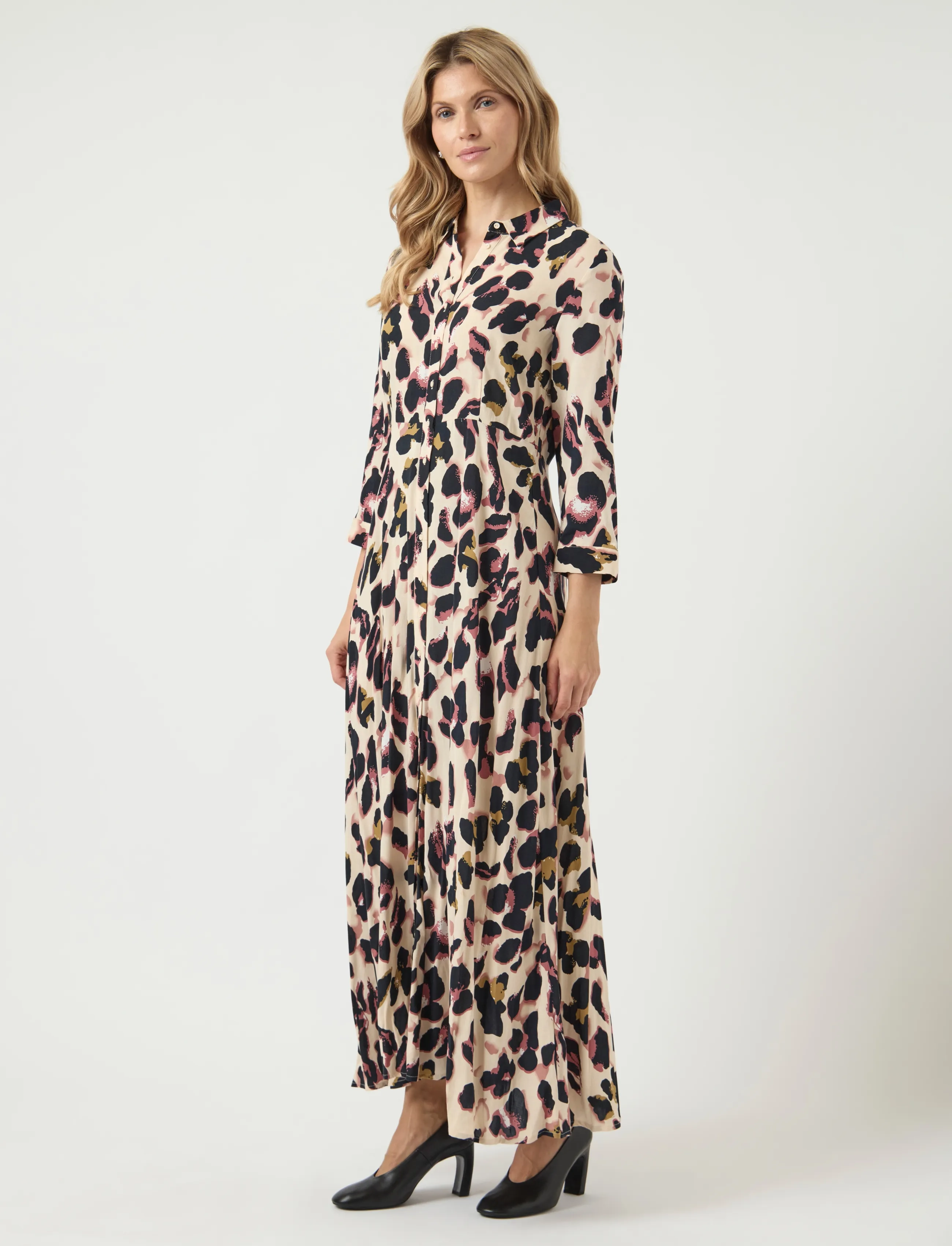 YAS - YASSAVANNA LONG SHIRT DRESS S. NOOS - skjortekjoler - mellow rose - 5