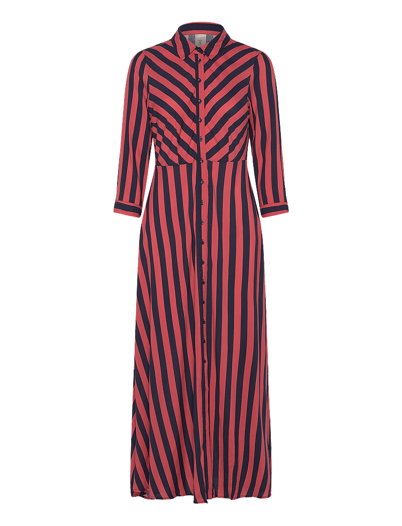 YAS - YASSAVANNA LONG SHIRT DRESS S. NOOS - hemdkleider - mineral red - 0