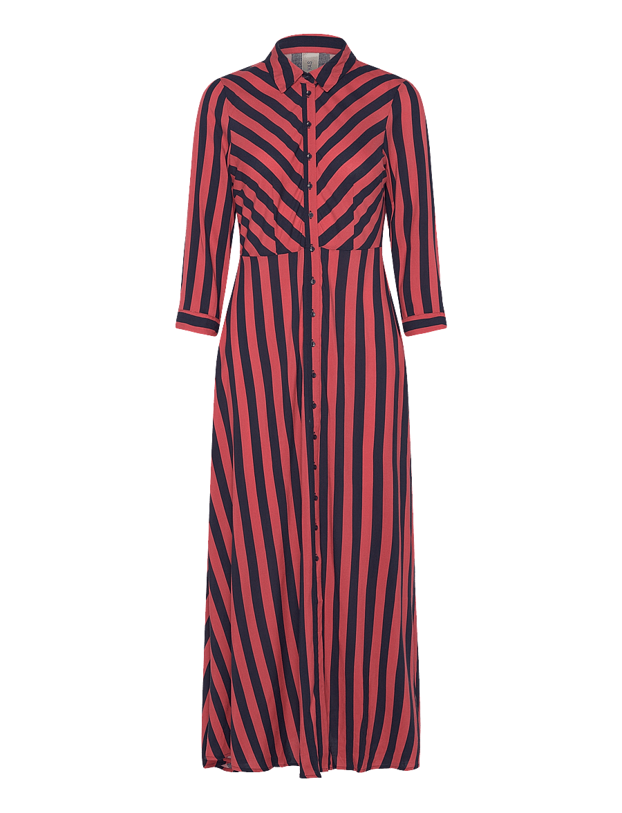 YAS - YASSAVANNA LONG SHIRT DRESS S. NOOS - hemdkleider - mineral red - 0