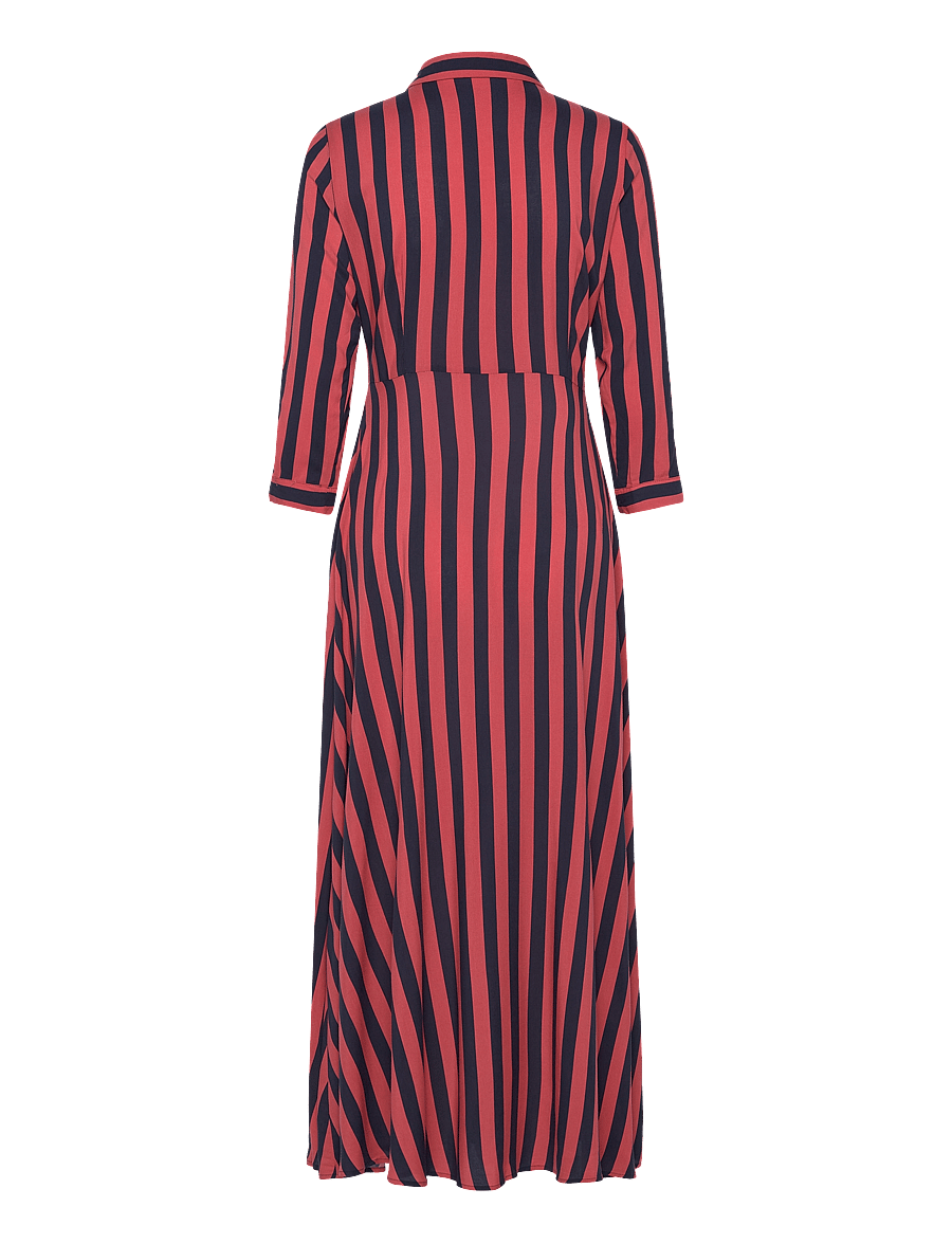 YAS - YASSAVANNA LONG SHIRT DRESS S. NOOS - hemdkleider - mineral red - 1